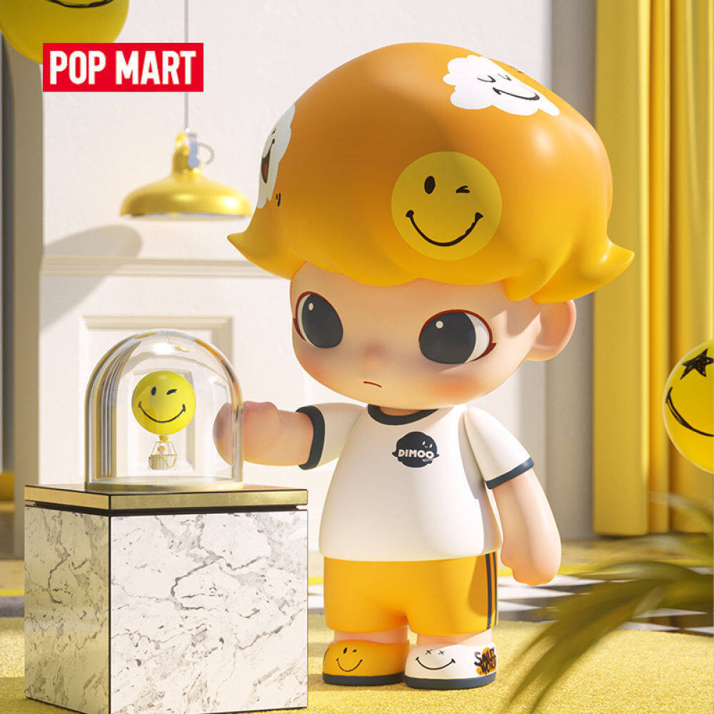 100%แท้จริง POP MART MEGA COLLECTION 1000% JUST DIMOO x Smiley World ...