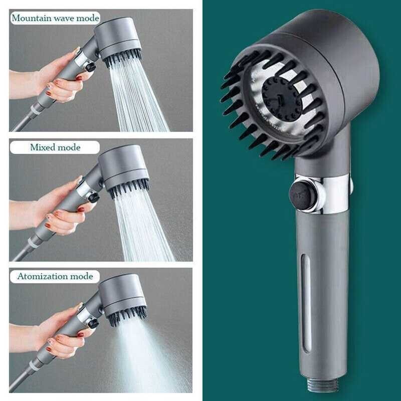 In 4 1 Massage Shower 3 Modes High Pressure Water Saving Rain Shower ...