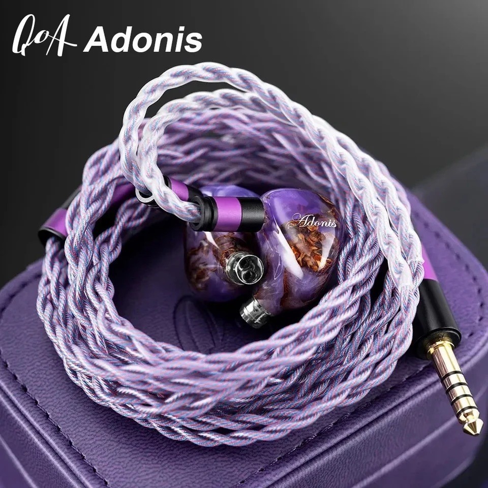 Qoa Adonis 2 ใหม ่ 1DD +2BA Hybrid หูฟังชนิดใส ่ ในหู Pinecone เรซิ ่ น ...