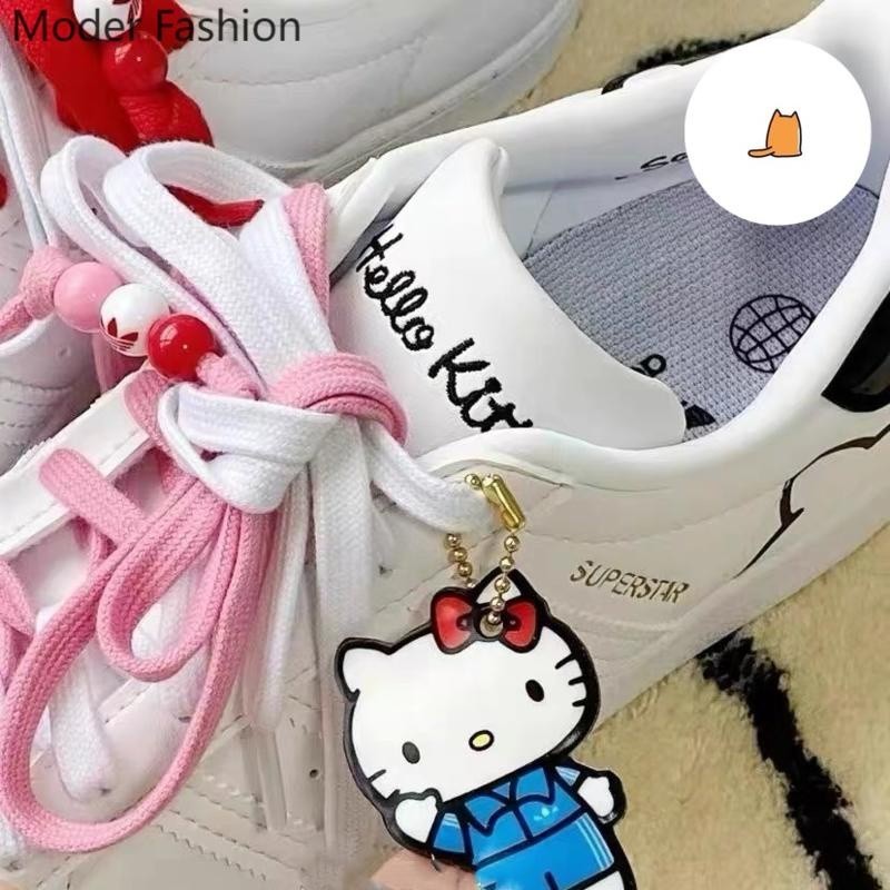 2023 ใหม่สไตล์ HELLO KITTY X Adidas Superstar HELLO KITTY ร่วมแบรนด์ ...