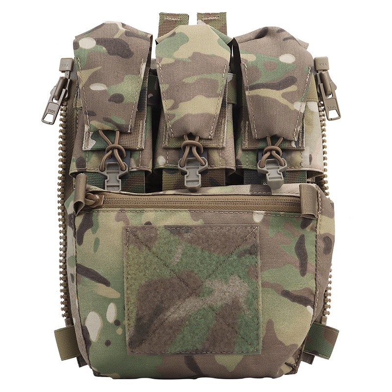 Panneau Arrière Zippé PEW Tactical – Style FERRO, Pour Gilet FCPC V5, Assaut
