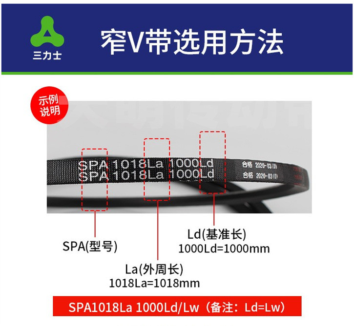 Sanlux V-Belt B2032 Li B2050 Li B2057 Li B2083 Li B2100 Li B2108 Li ไดร ...