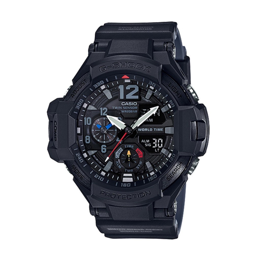 นาฬิกาข้อมือ Casio G-Shock Master of G Gravitymaster สีดํา GA1100-1A1 ...