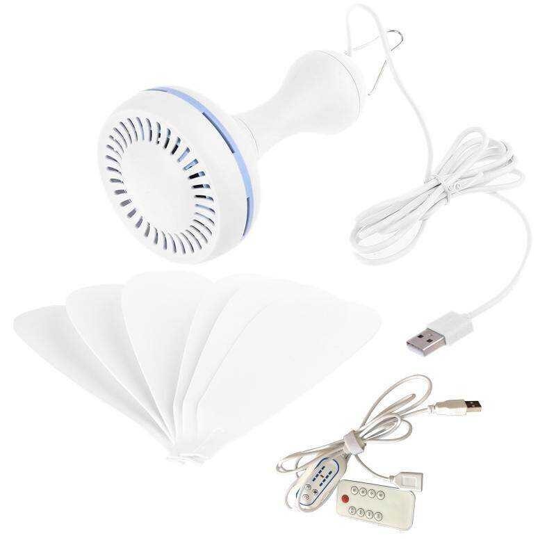 6 Leaves Silent USB Powered Ceiling Canopy with Remote Control Timing 4 ...