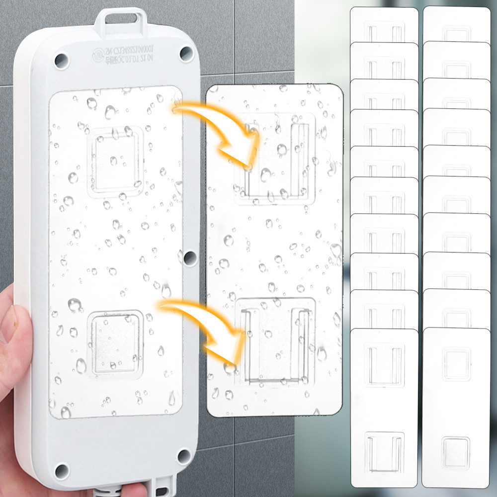1/3set Plug Outlet Holder - Hook Fixing Sticker - สําหรับ Router, กรอบ ...