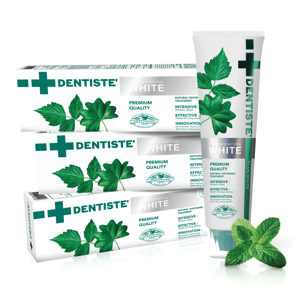 [แพ็ค 4] Dentiste' Premium & Natural White Toothpaste ยาสีฟันสูตรฟันขาว ...