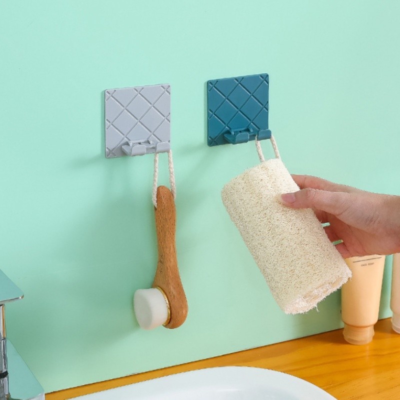 ห ้ องน ้ ําติดผนัง Punch Free Shaver Storage Hook ABS SelfAdhesive Universal Home Storage