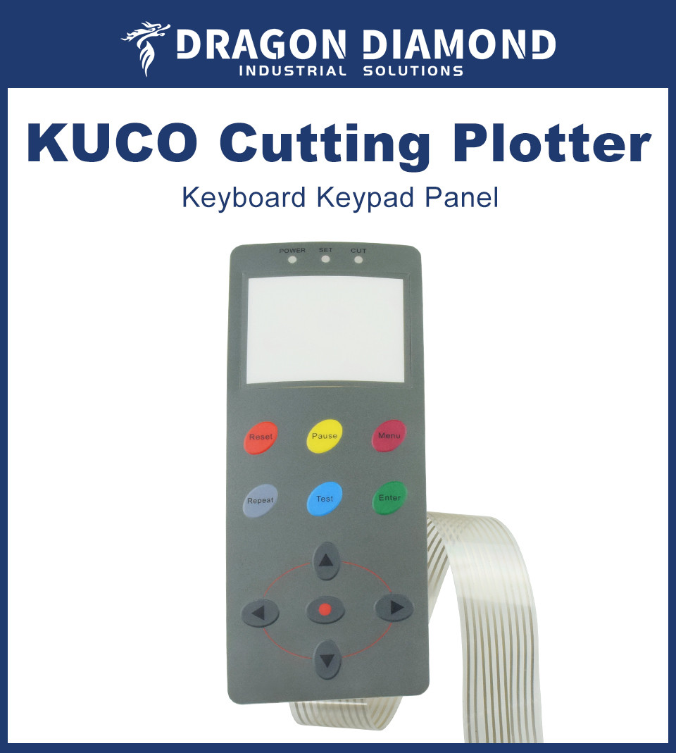 1pcs ตัด Plotter คีย์บอร์ดแผงปุ่มกดสําหรับ Kuco Teneth TH1300 TH740LX ...