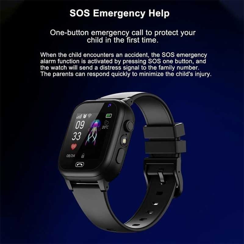 4G Xiaomi Kids Smart Boys Girls SOS GPS Location Video Call Sim Card ...