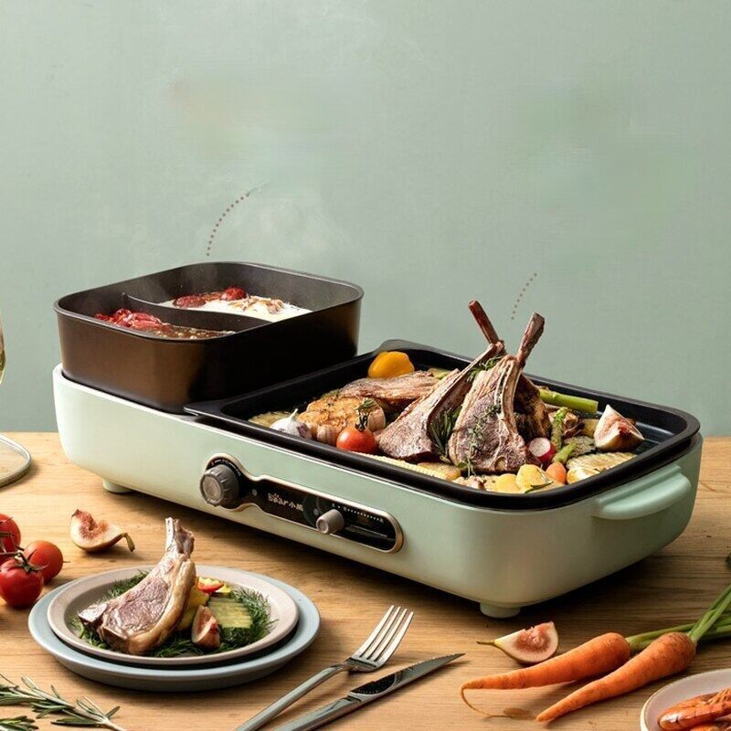 Bear/Home Electric Barbecue Grill Barbecue Hot Pot 220V Multi-function ...