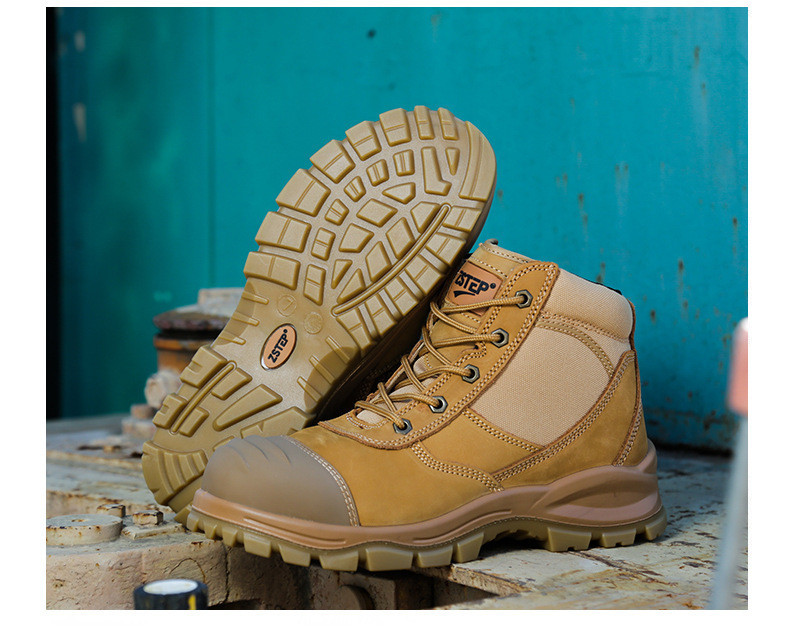 ZSTEP รองเท้านิรภัย Safety shoes รองเท้าหัวเหล็ก รองเท้าทำงานซิปกันน้ำ ...