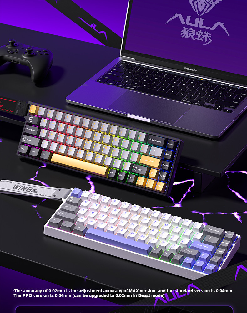 AULA WIN60 Esports Gaming Keyboard แบบมีสาย Rapid Magnetic Switch 8K ...