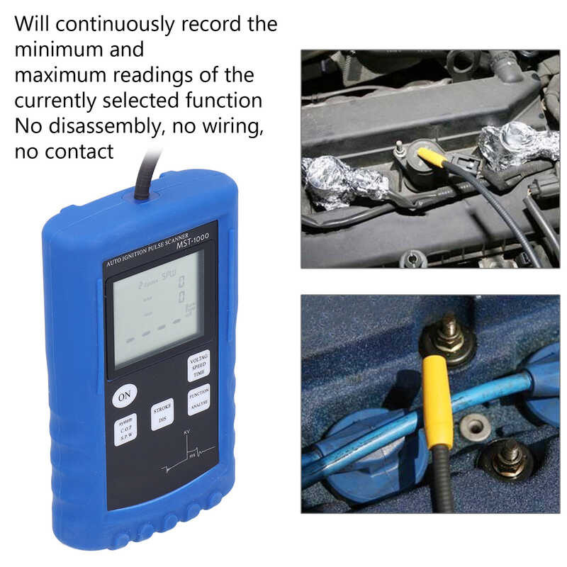Car Engine Ignition Analyzer Tester Digital LCD Signal Diagnostic