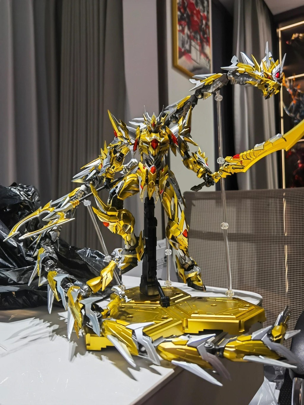 Guomo Nuclear Gundam Aobing Lubu Baiqi Cao Renqian Nezha ประกอบปริศนา ...