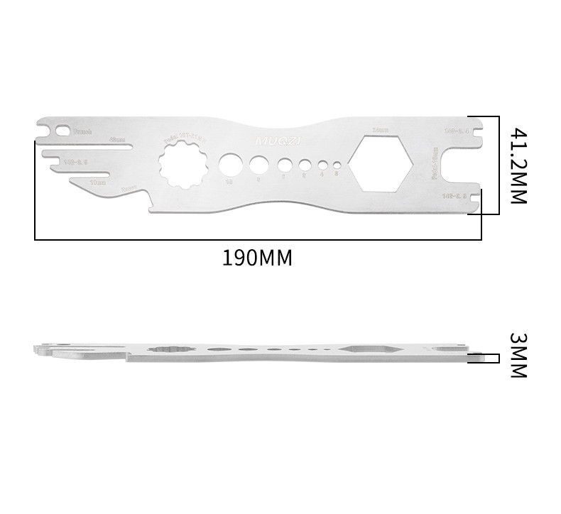 Muqzi 9-in-1 จักรยาน Multi-Tool Disk เบรคโรเตอร์ Alignment Truing ...