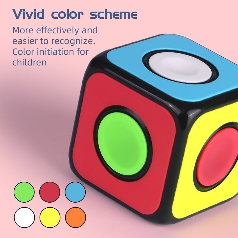 Qiyi 1x1 Magic Cube Spinner Fidget 1x1 Cube 53mm | Shopee Thailand