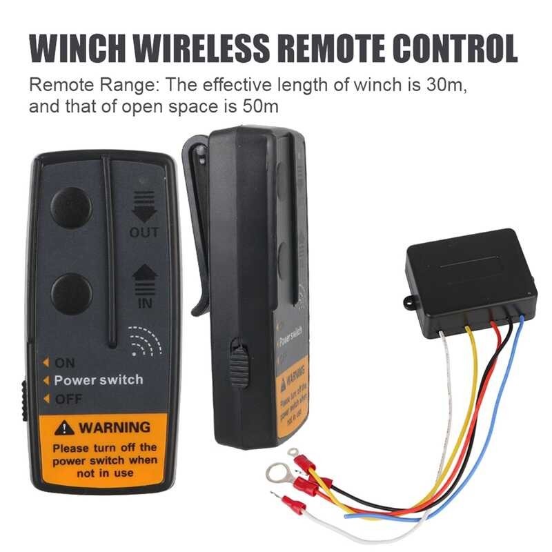2.4G 12V 24V Electric Winch Switch Controller Wireless Remote Control ...
