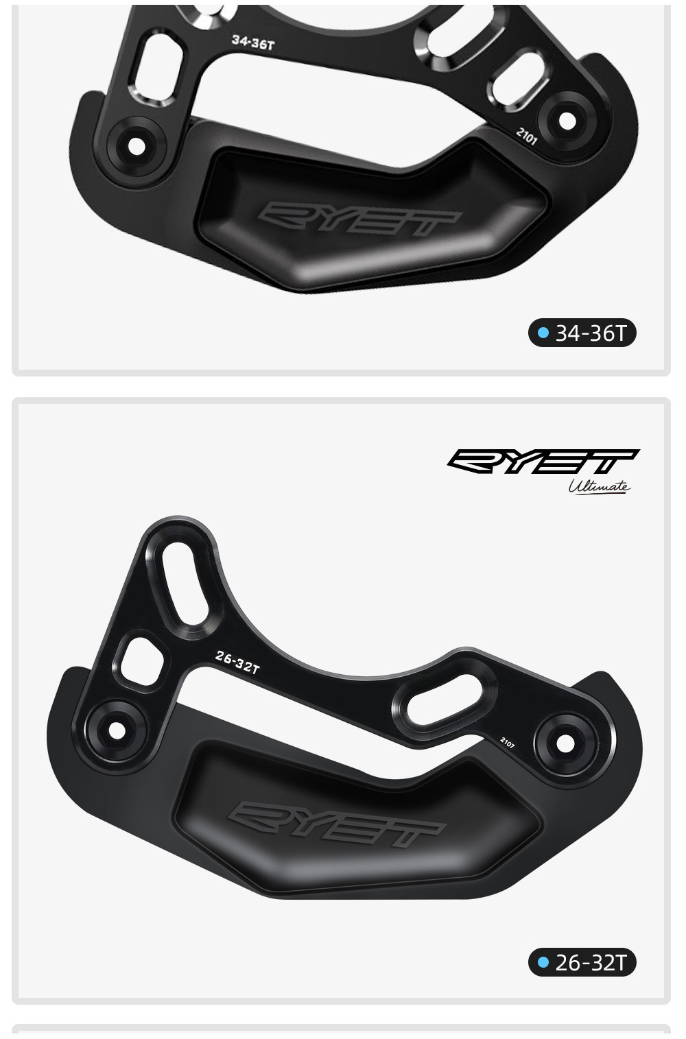 Guida Catena MTB In Alluminio - Bash Guard Per Mountain Bike Single Disc - Foto 5