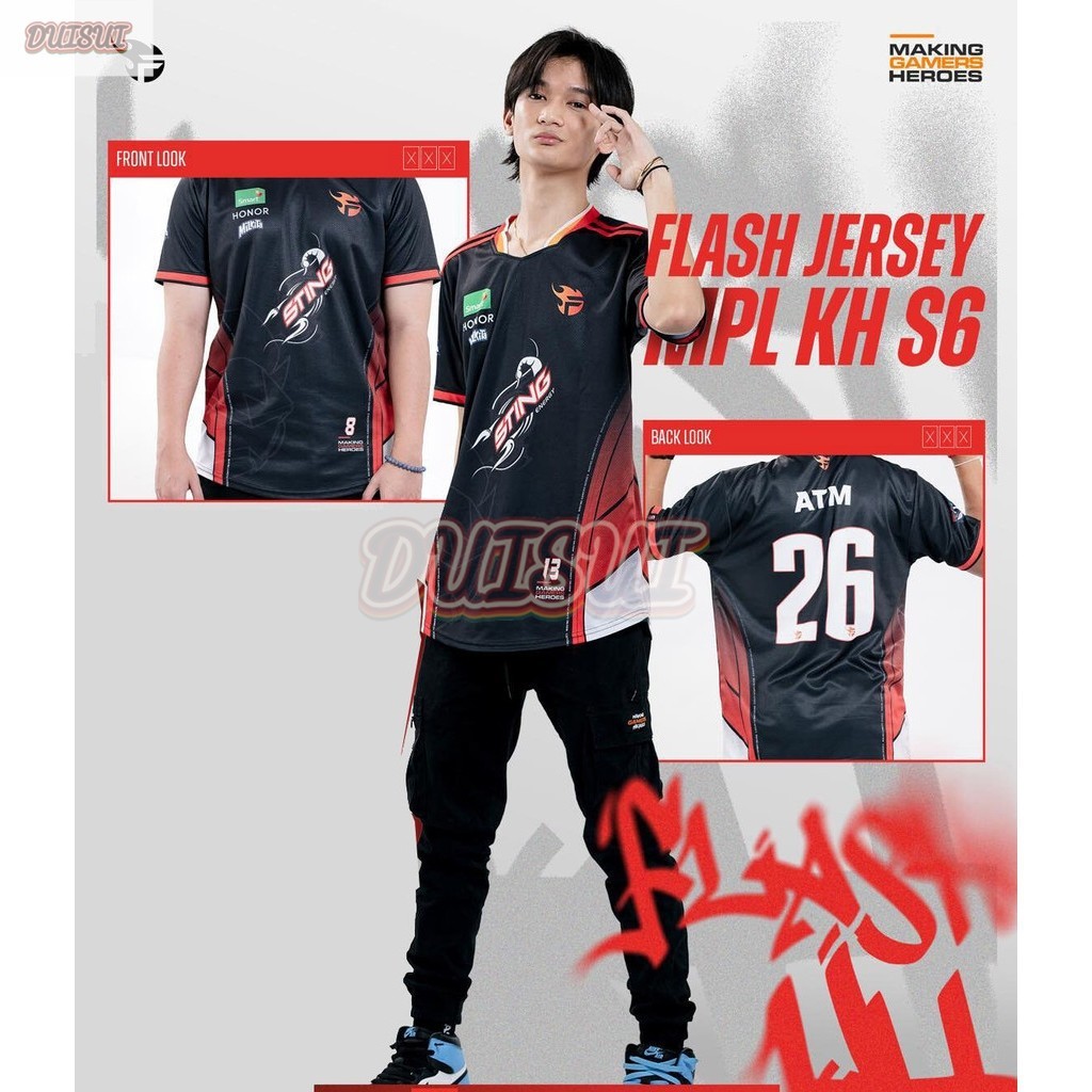 E sport jersey mobile legend team flash | Shopee Thailand