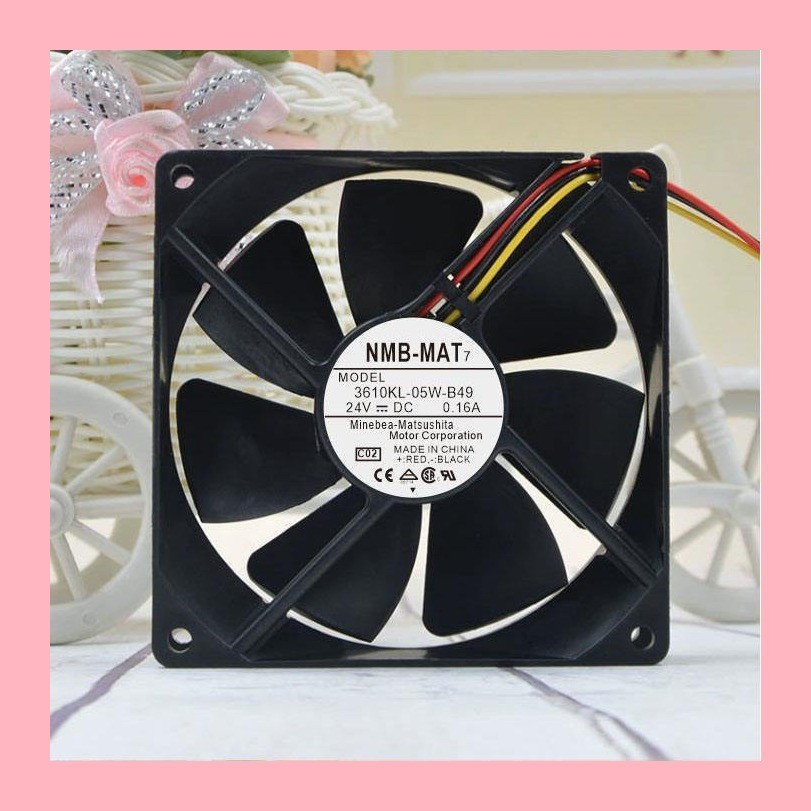 Original ของแท ้ NMB 3610KL-05W-B49 9025 24V 0.16A9 Cm อินเวอร ์ เตอร ์ ...
