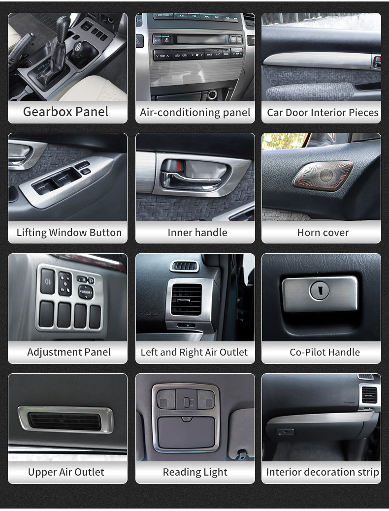 สําหรับ 2003-2009 Toyota Land Cruiser Prado 120 Lc120 Fj120 2008 ...