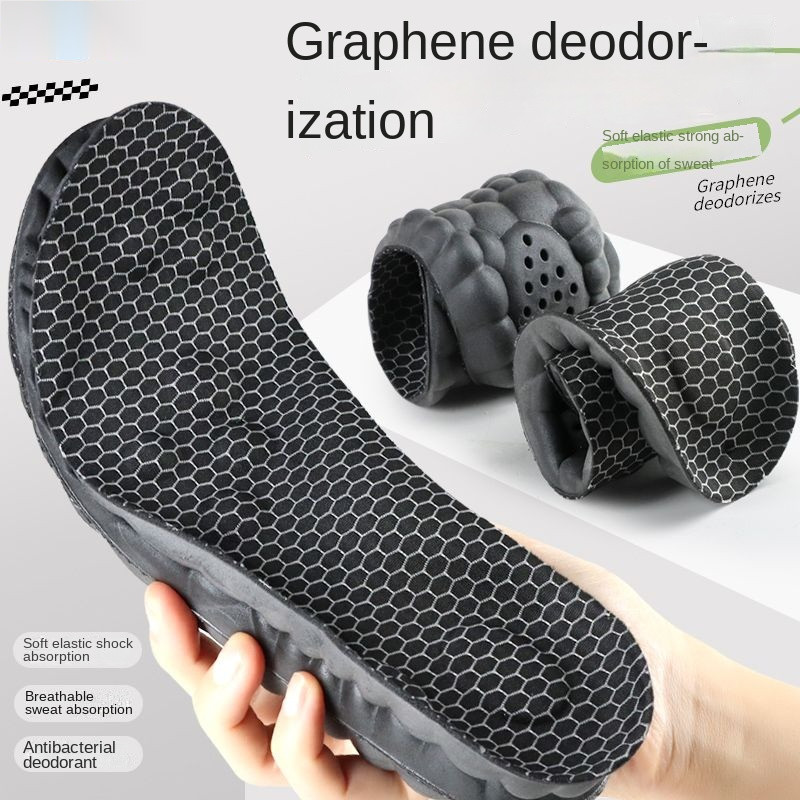 [NK] 1 คู่ Easy Soft Insoles สําหรับผู้ชาย safety Shoe Insoles Graphene ...