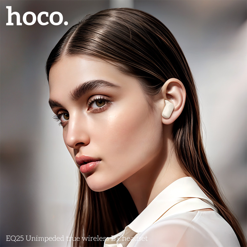 HOCO EQ25 หูฟังไร้สาย TWS HiFi Audio เบสแน่น ไมค์คมชัด แบตอึด 7 ชม. สแ ...