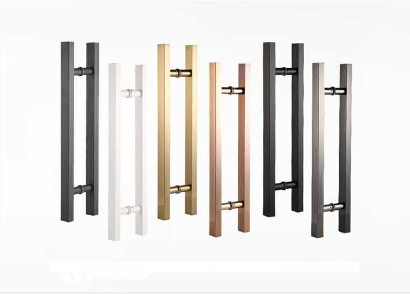 Duty 【MC】Heavy All Color Stainless Steel Square Tube Push Pull Door