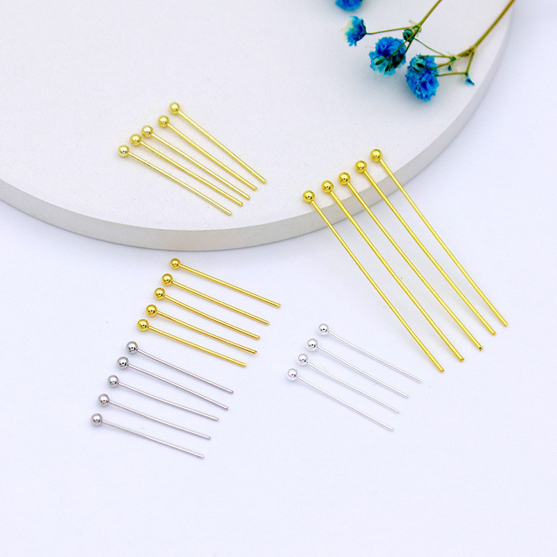 18k ทองแดง Ball Pins โลหะ Ball Head Pins เข็มผลการค้นหาอุปกรณ์เสริม (50 ...
