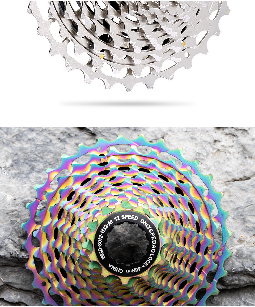 ใหม่ SPEDAO 12 ความเร็วจักรยาน Cassette Cogs 12Speed Cogs 11-32T CNC ...