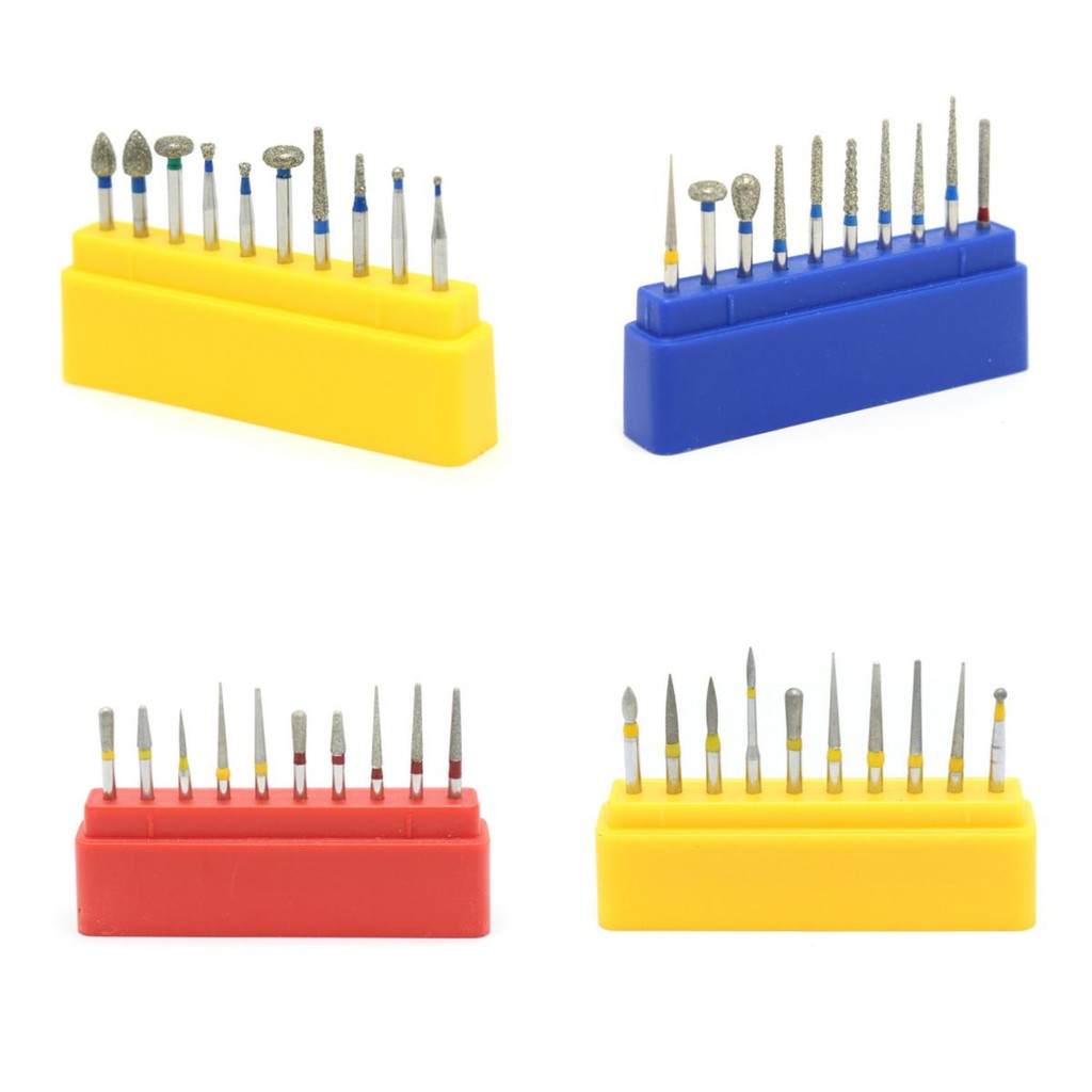 10 ชิ้น/กล่อง FG High-speed Handpiece Bur ชุดบด Bit เจาะ Bit Emery Bur ...