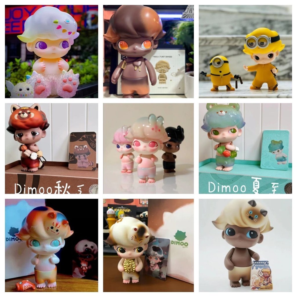 Pop Mart ฟิกเกอร์ขนาดใหญ่ dimoo Minions Pinocchio Conan Sakura Rabbit ...