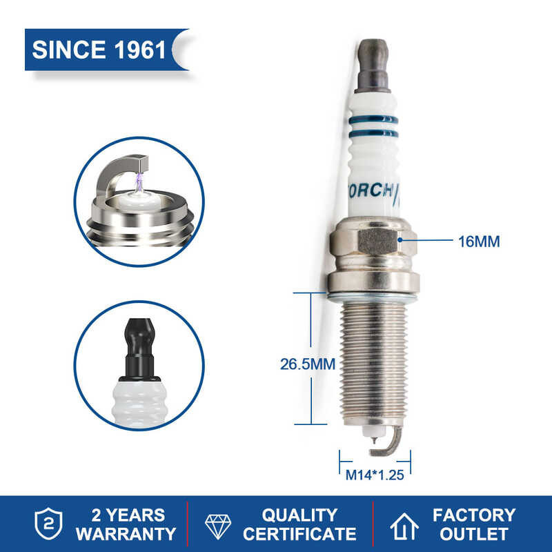 TORCH จีนเดิม Kh6riu-11 อิริเดียมหัวเทียนสำหรับมิตซูบิชิ นิสสัน เปอโย ...