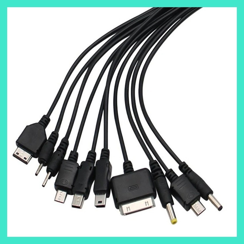 รุ่นขายดี 10 In 1 USB Cable Charging Line USB 2.0 A Port Male To 10 ...