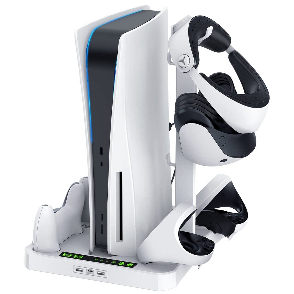 Ps5 อุปกรณ์เสริม Cooling Stand PSVR2 สถานีชาร์จ PS VR2 Sense Controller ...