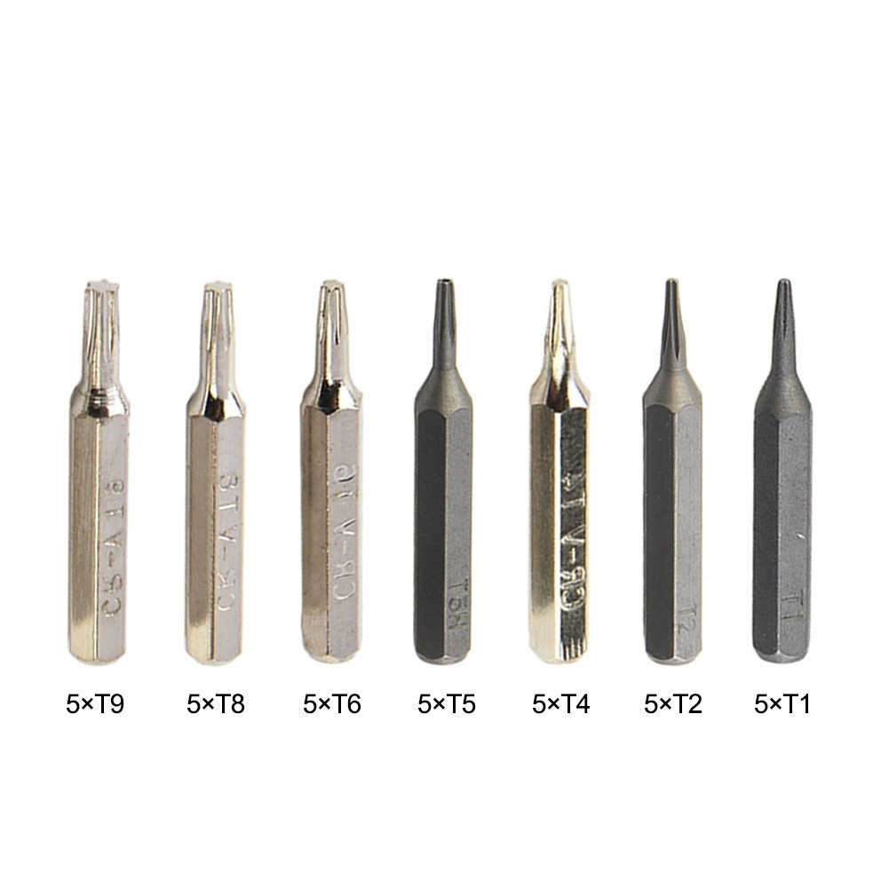 [ในสต็อก] H428mm Small Torx ไขควง Bits T1 T2 T3 T4 T5 T8 T9 T10 4mm Hex ...
