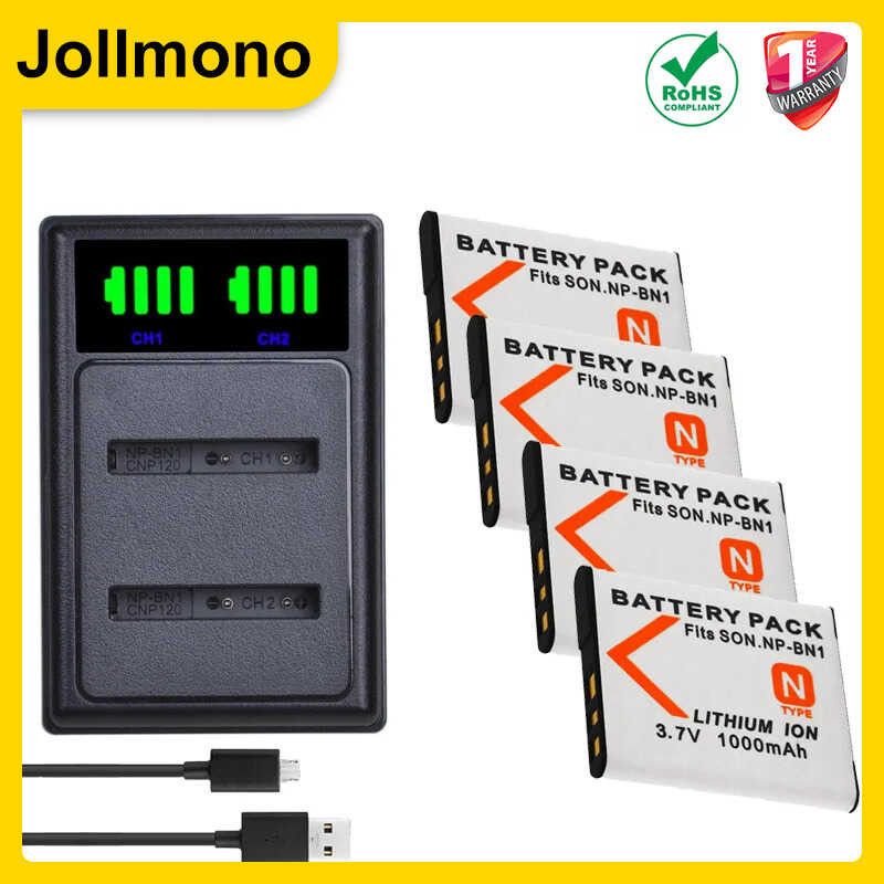 Set Caricabatteria Per Sony Np-bn1 Bn 1 Per Cybershot Dsc Tx20 Dsc Tx30 Dsc W690 Dsc Wx100 Dsc Wx150 4250667307875 - Foto 2