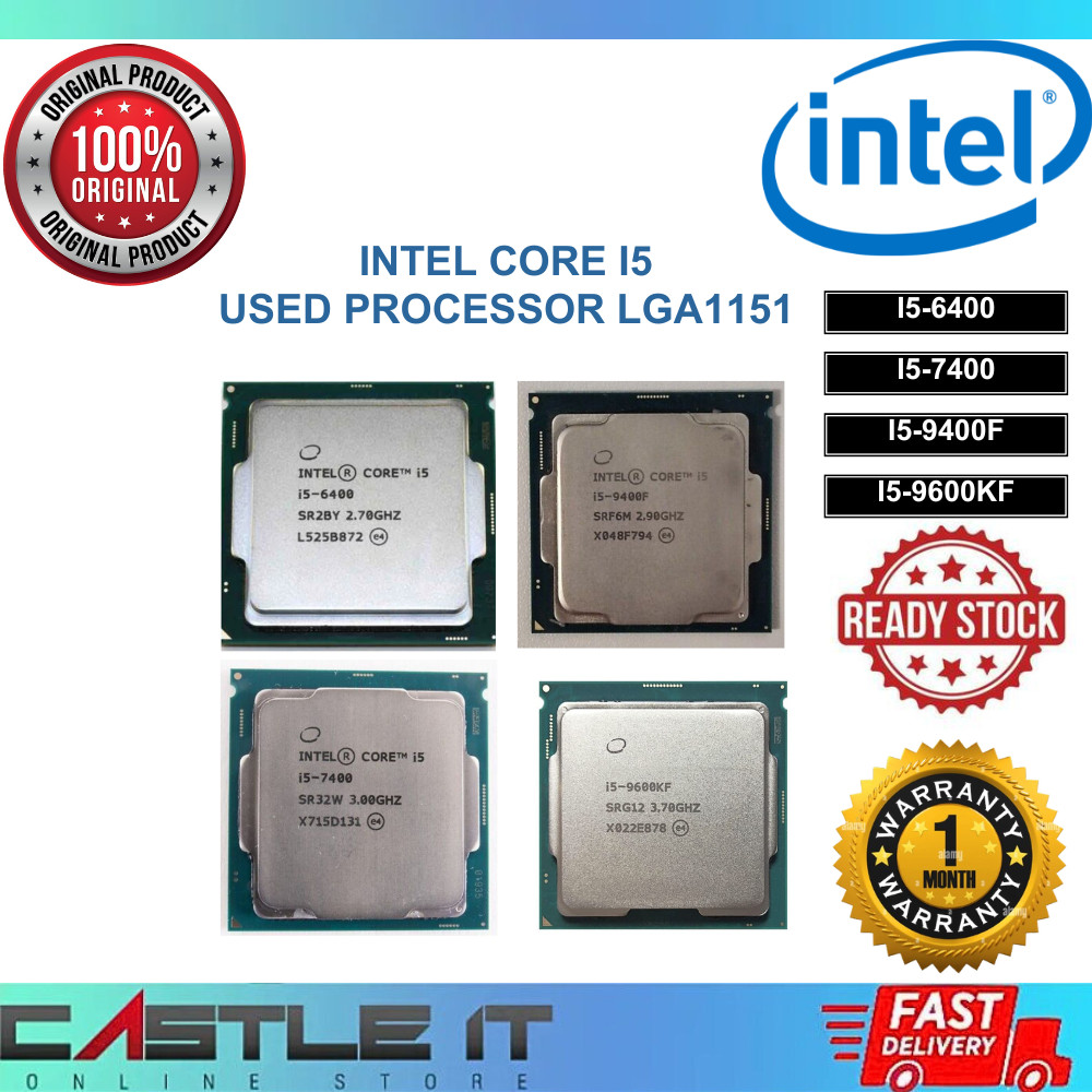 Intel Core i5 โปรเซสเซอร์ 9600KF 9400F 7400 6400 8400 LGA1151 Quad Core ...