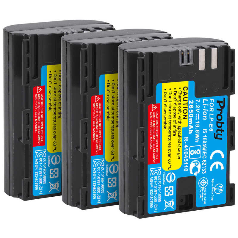 5 Pezzi Copribatteria Per Canon LP-E6 – Compatibile Con EOS 5D Mark II/III, 60D, 7D E Altri
