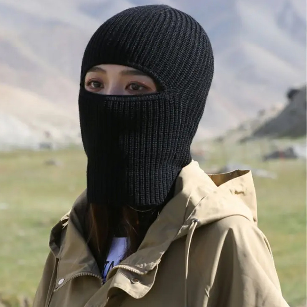 หมวกถักผ้าพันคอ-windproof,หนา,สองสวมใส่-full Face Mask Bonnet-สําหรับ ...