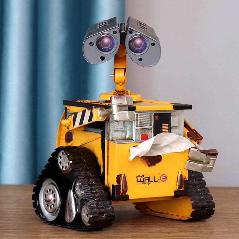 Retro Creative WALL-E Robot Model Metal Paper Box Living Room Tissue ...