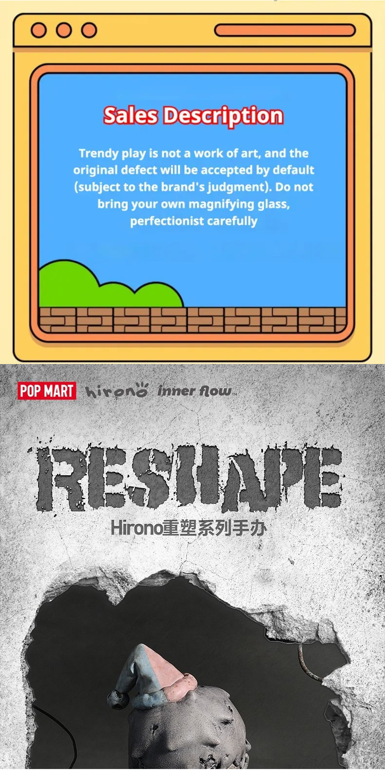 Pop Mart HIRONO V5 Reshape Series Puppet Action Figure Reshaping ...