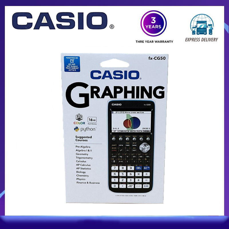 Casio fx-CG50 เครื่องคิดเลขกราฟิกจีน AP/SAT/IB Python | Shopee Thailand