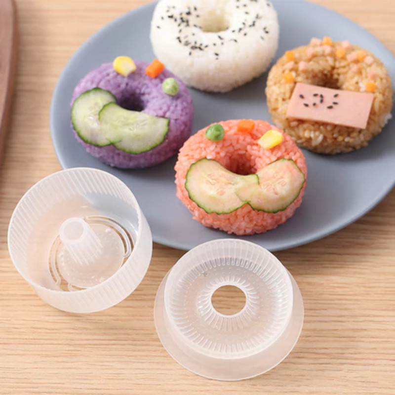 โดนัทรูปร่างรูปแบบรอบไม่ติดซูชิ Bento Maker DIY Easy Rice Ball กด ...
