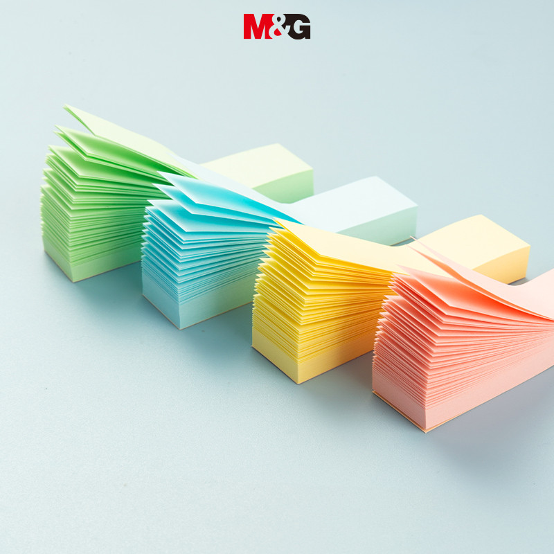 M&g 400 ชิ้น 4 สี Sticky Notes 76*19 มม. Sticky Notes ป้าย Planners ...