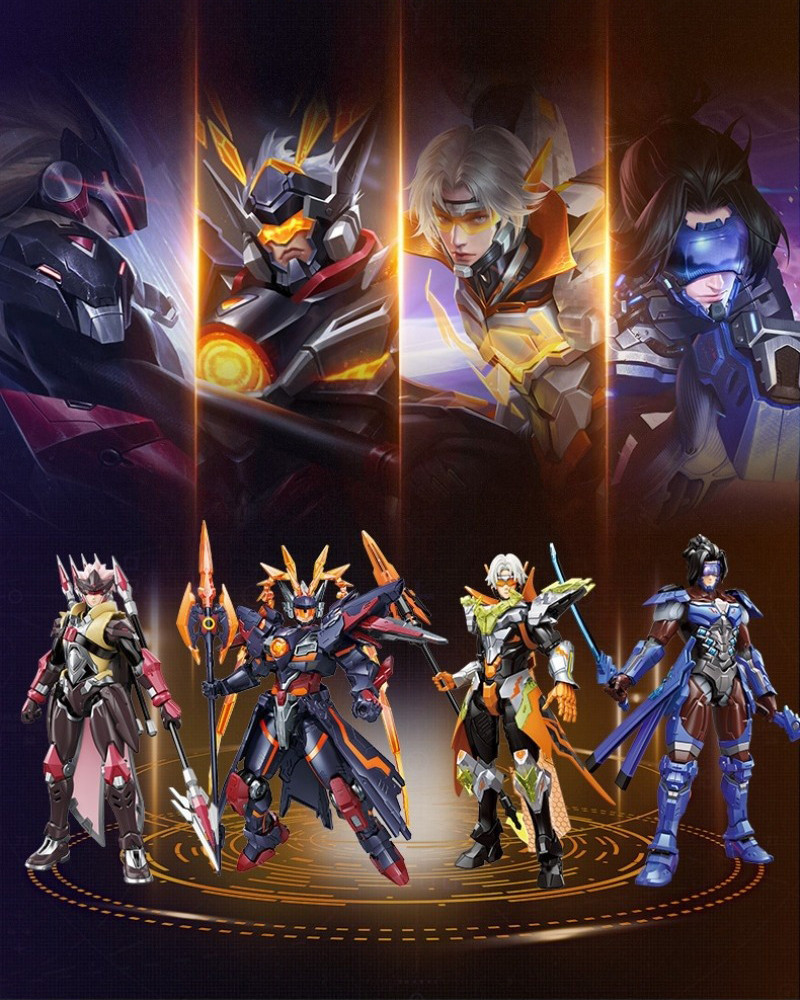 2024 ใหม่ Honor of Kings ของเล่นรุ่น ZHAO YUN Mech Building Block ...