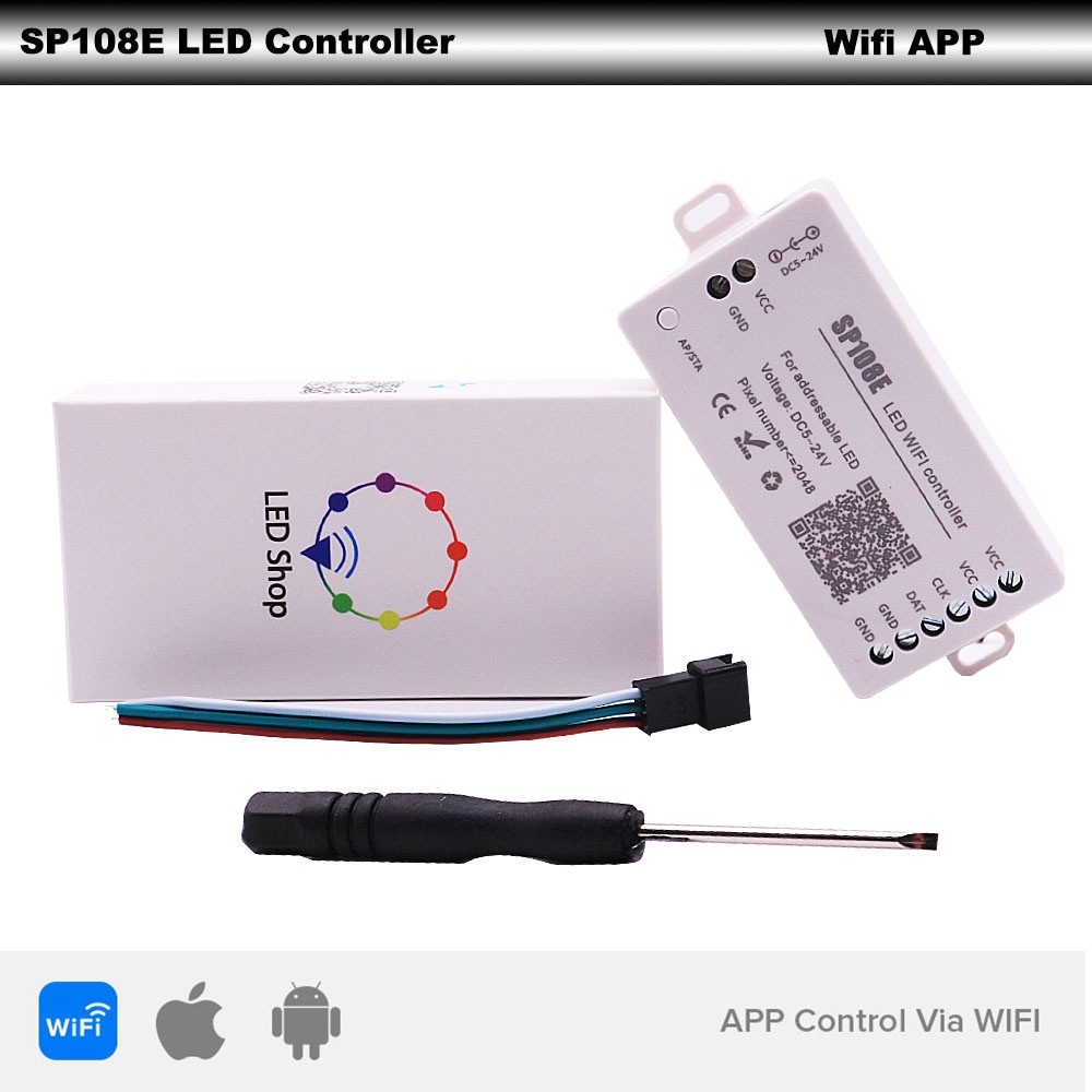 Xnbada WS2812B WS2811 SK6812 Led Strip Controller บลูทูธ SP105E SP107E ...