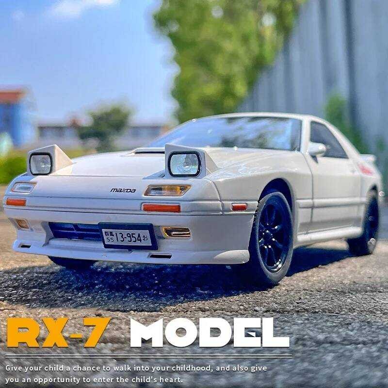 1:24 INITIAL D Mazda Rx7 Rx-7 FC Ercar Alloy Car Diecasts & Toy ...