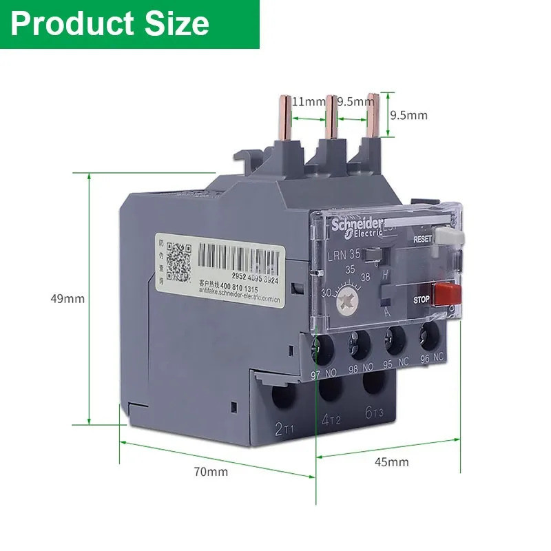 100% ใหม่และต้นฉบับ Schneider ความร้อนโอเวอร์โหลดรีเลย์ LRN01N LRN02N ...