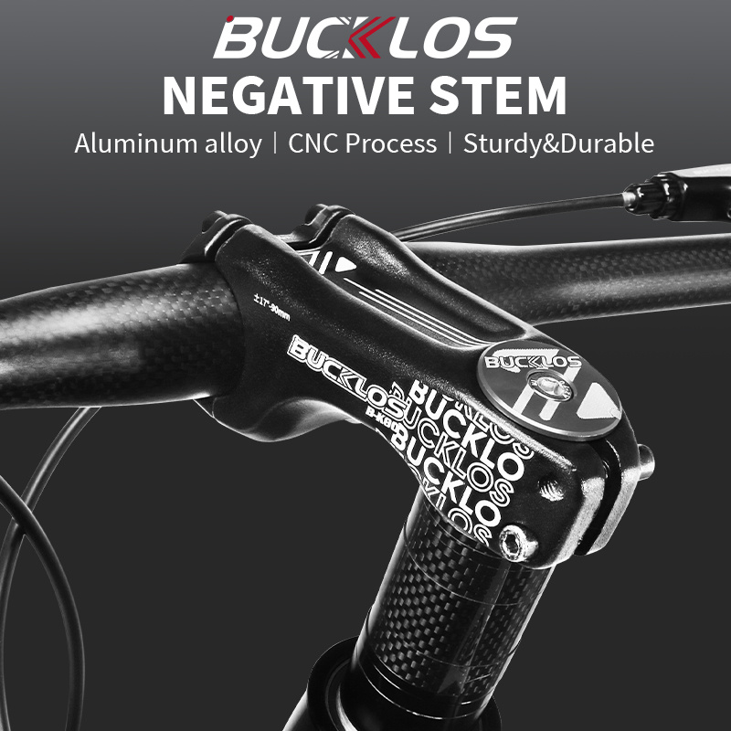 Bucklos Negative 17 องศาอลูมิเนียมจักรยาน Stem 90 มม.MTB Stem Road Bike ...